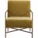 Leo Accent Chair in Anderson Chartreuse Fabric